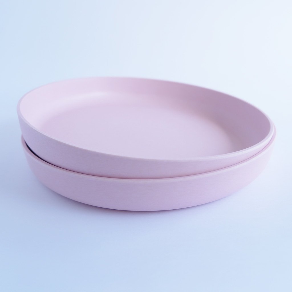 LimaLimes Bamboo Deep Plates - Pink