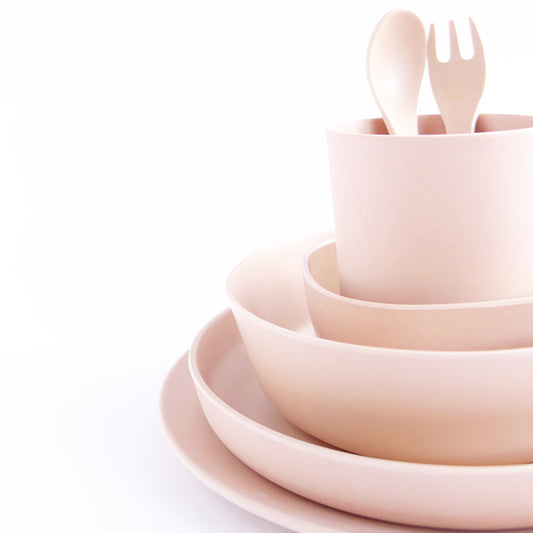 LimaLimes Bamboo Dinnerware Set - Beige