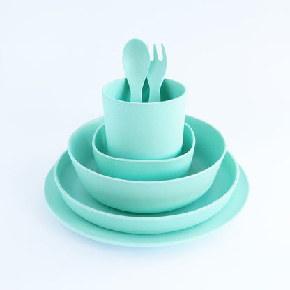 LimaLimes Bamboo Dinnerware Set - Green