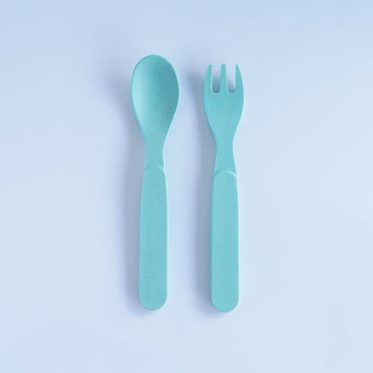 LimaLimes Bamboo Fork and Spoon - Green