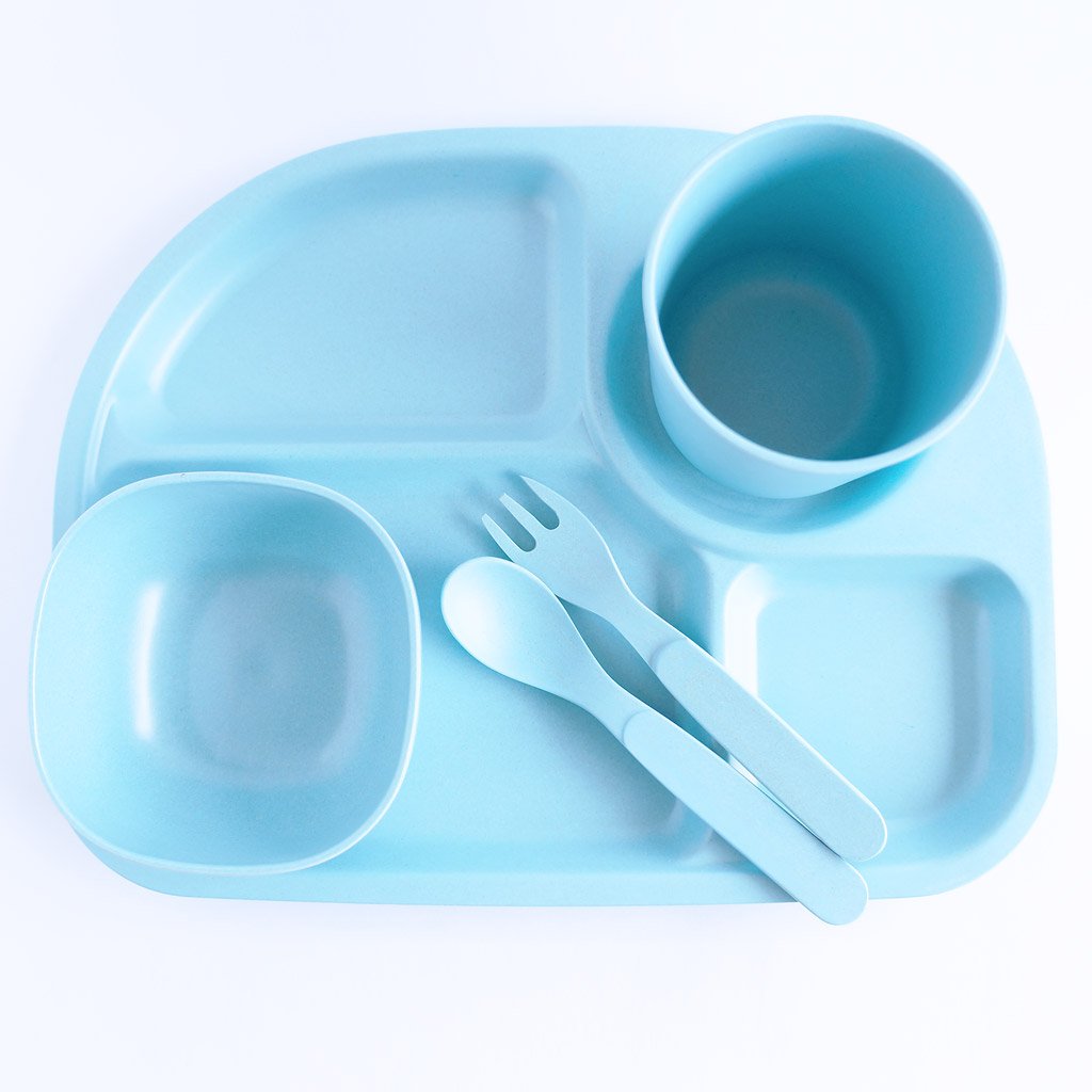 LimaLimes Divided Plate Set - Blue